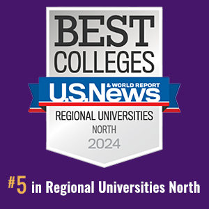 2024 US News &amp; World Report badge for Best Regional Universities in the North. The С ranked in the Top 10 in this category in 2024.